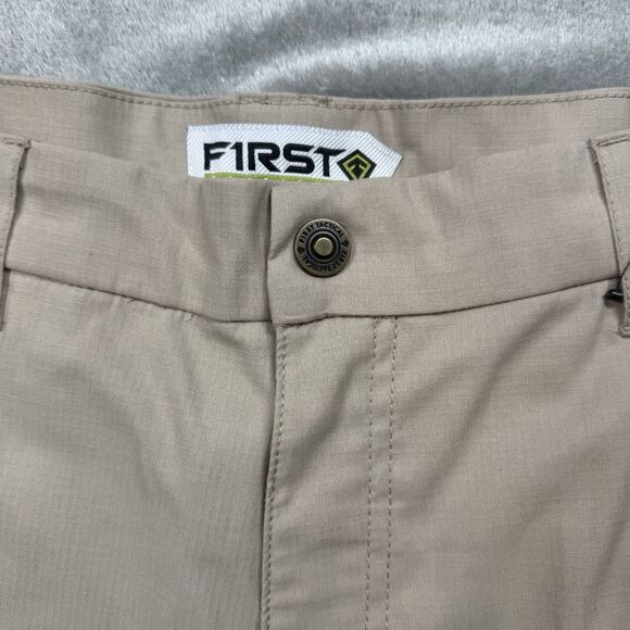 First Tactical V2 Pants Men's 42X32 Khaki Canvas Ripstop Cargo Military 114011 - Picture 11 of 14